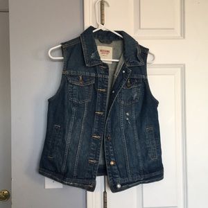 Jean jacket vest
